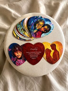 Toni Carmine Salerno Lovers Oracle Heart-Shaped Cards No Box